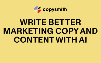 Write Better Marketing Copy and Content With AI