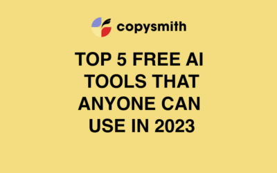 Top 5 Free AI Tools That Anyone Can Use In 2023